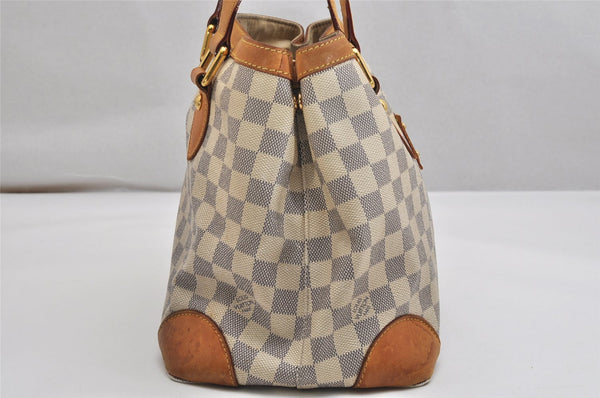 Authentic Louis Vuitton Damier Azur Hampstead PM N51207 Shoulder Tote Bag 0152K