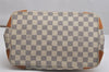 Authentic Louis Vuitton Damier Azur Hampstead PM N51207 Shoulder Tote Bag 0152K