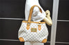 Authentic Louis Vuitton Damier Azur Hampstead PM N51207 Shoulder Tote Bag 0152K