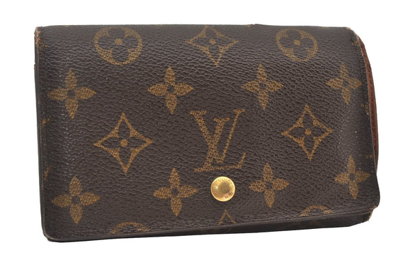 Auth Louis Vuitton Monogram Porte Monnaie Billets Tresor Wallet M61730 LV 0153J