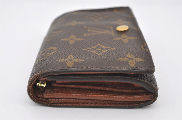 Auth Louis Vuitton Monogram Porte Monnaie Billets Tresor Wallet M61730 LV 0153J