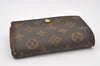 Auth Louis Vuitton Monogram Porte Monnaie Billets Tresor Wallet M61730 LV 0153J