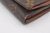 Auth Louis Vuitton Monogram Porte Monnaie Billets Tresor Wallet M61730 LV 0153J