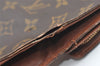 Auth Louis Vuitton Monogram Porte Monnaie Billets Tresor Wallet M61730 LV 0153J