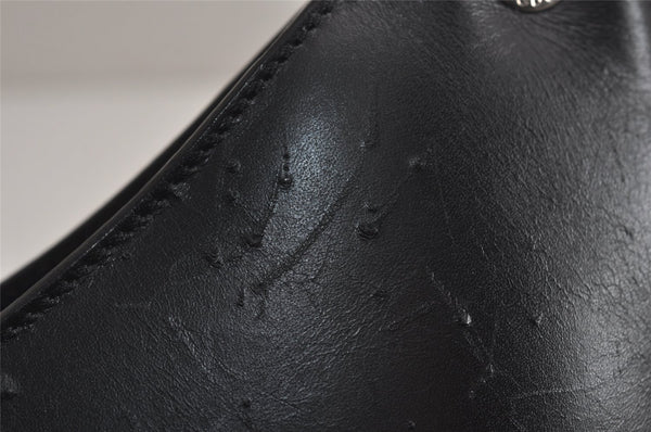 Authentic GUCCI Bamboo Shoulder Bag Purse Leather 0013008 Black Junk 0153K