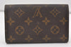 Auth Louis Vuitton Monogram Porte Monnaie Billets Tresor Wallet M61730 LV 0154J