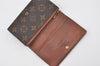 Auth Louis Vuitton Monogram Porte Monnaie Billets Tresor Wallet M61730 LV 0154J