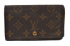 Auth Louis Vuitton Monogram Porte Monnaie Billets Tresor Wallet M61730 LV 0155J