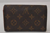 Auth Louis Vuitton Monogram Porte Monnaie Billets Tresor Wallet M61730 LV 0155J