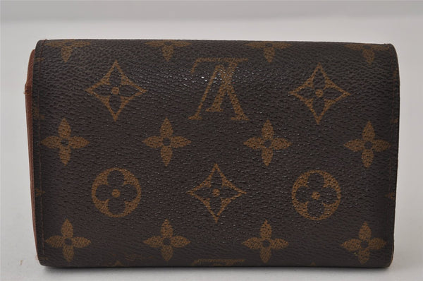 Auth Louis Vuitton Monogram Porte Monnaie Billets Tresor Wallet M61730 LV 0155J