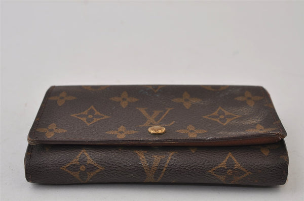 Auth Louis Vuitton Monogram Porte Monnaie Billets Tresor Wallet M61730 LV 0155J