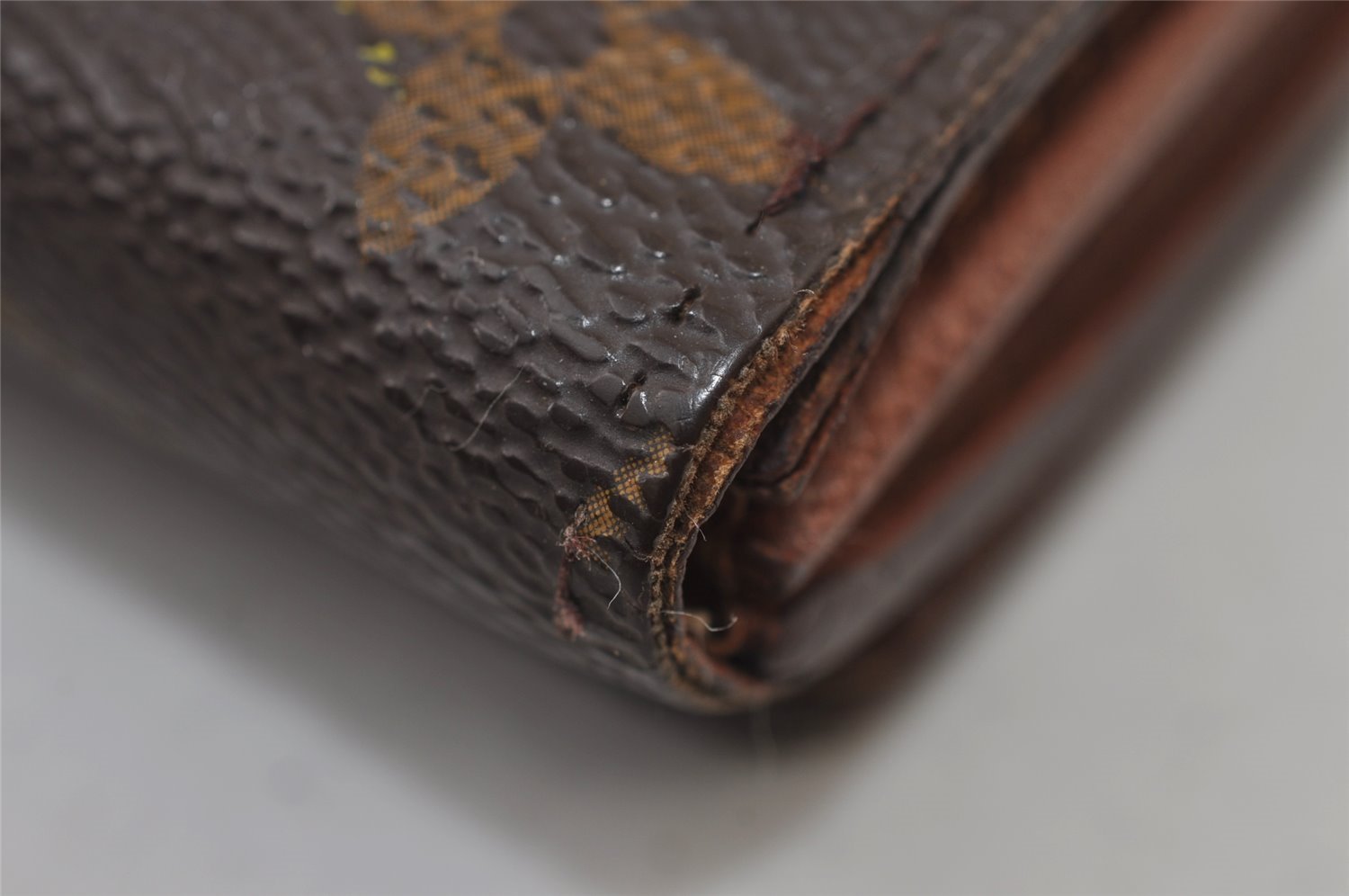 Auth Louis Vuitton Monogram Porte Monnaie Billets Tresor Wallet M61730 LV 0155J