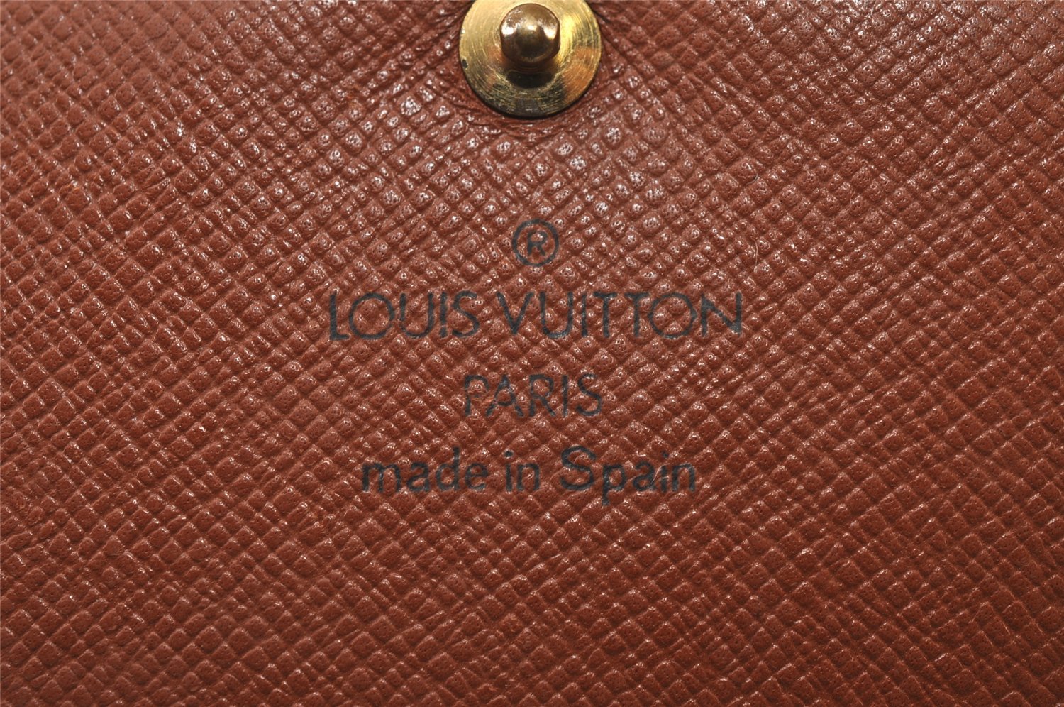 Auth Louis Vuitton Monogram Porte Monnaie Billets Tresor Wallet M61730 LV 0155J