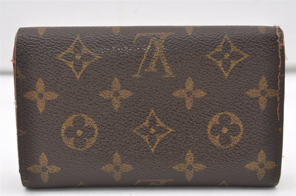 Auth Louis Vuitton Monogram Porte Monnaie Billets Tresor Wallet M61730 LV 0156J