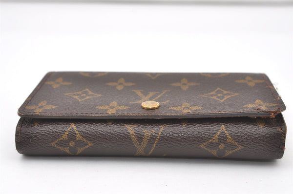 Auth Louis Vuitton Monogram Porte Monnaie Billets Tresor Wallet M61730 LV 0156J