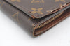 Auth Louis Vuitton Monogram Porte Monnaie Billets Tresor Wallet M61730 LV 0156J