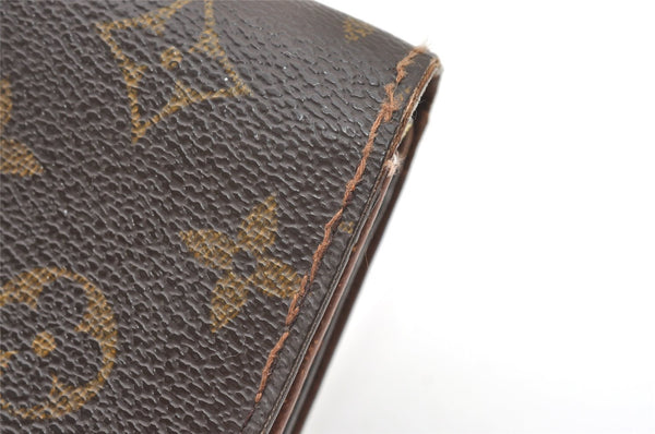 Auth Louis Vuitton Monogram Porte Monnaie Billets Tresor Wallet M61730 LV 0156J