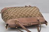 Authentic GUCCI Mayfair 2Way Tote Bag GG Canvas Leather 269894 Brown 0156K