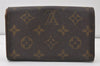 Auth Louis Vuitton Monogram Porte Monnaie Billets Tresor Wallet M61730 LV 0157J