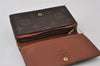 Auth Louis Vuitton Monogram Porte Monnaie Billets Tresor Wallet M61730 LV 0158J