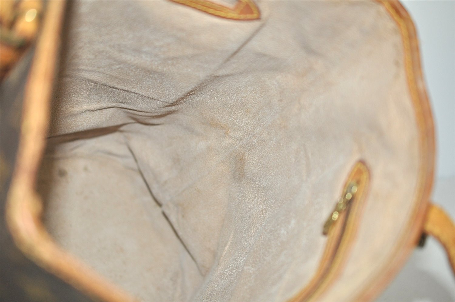 Authentic Louis Vuitton Monogram Bucket GM Shoulder Tote Bag M42236 Junk 0159I