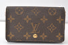 Auth Louis Vuitton Monogram Porte Monnaie Billets Tresor Wallet LV Junk 0159J