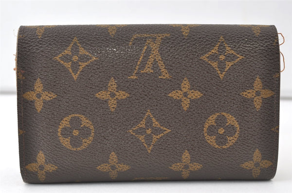 Auth Louis Vuitton Monogram Porte Monnaie Billets Tresor Wallet LV Junk 0159J