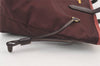 Authentic PRADA Vintage Nylon Tessuto Leather Shoulder Tote Bag Purple 0159K