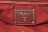 Authentic PRADA Vintage Nylon Tessuto Leather Shoulder Tote Bag Purple 0159K