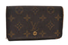 Auth Louis Vuitton Monogram Porte Monnaie Billets Tresor Wallet M61730 LV 0160J