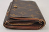 Auth Louis Vuitton Monogram Porte Monnaie Billets Tresor Wallet M61730 LV 0160J