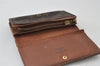 Auth Louis Vuitton Monogram Porte Monnaie Billets Tresor Wallet M61730 LV 0160J