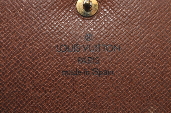 Auth Louis Vuitton Monogram Porte Monnaie Billets Tresor Wallet M61730 LV 0160J