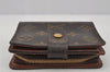 Authentic Louis Vuitton Monogram Compact Zip Bifold Wallet M61667 LV Junk 0161J