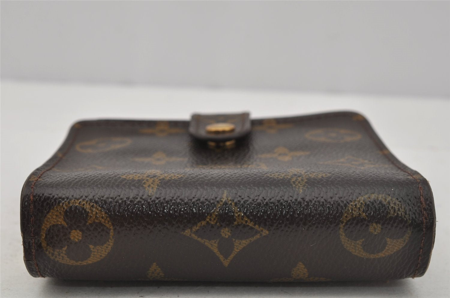 Authentic Louis Vuitton Monogram Compact Zip Bifold Wallet M61667 LV Junk 0161J