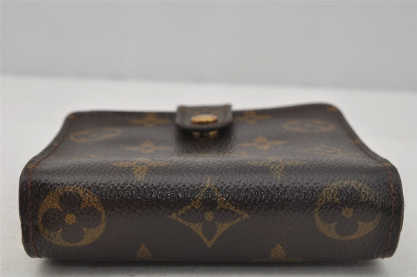 Authentic Louis Vuitton Monogram Compact Zip Bifold Wallet M61667 LV Junk 0161J