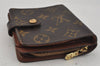 Authentic Louis Vuitton Monogram Compact Zip Bifold Wallet M61667 LV Junk 0161J