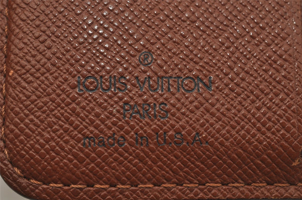 Authentic Louis Vuitton Monogram Compact Zip Bifold Wallet M61667 LV Junk 0161J