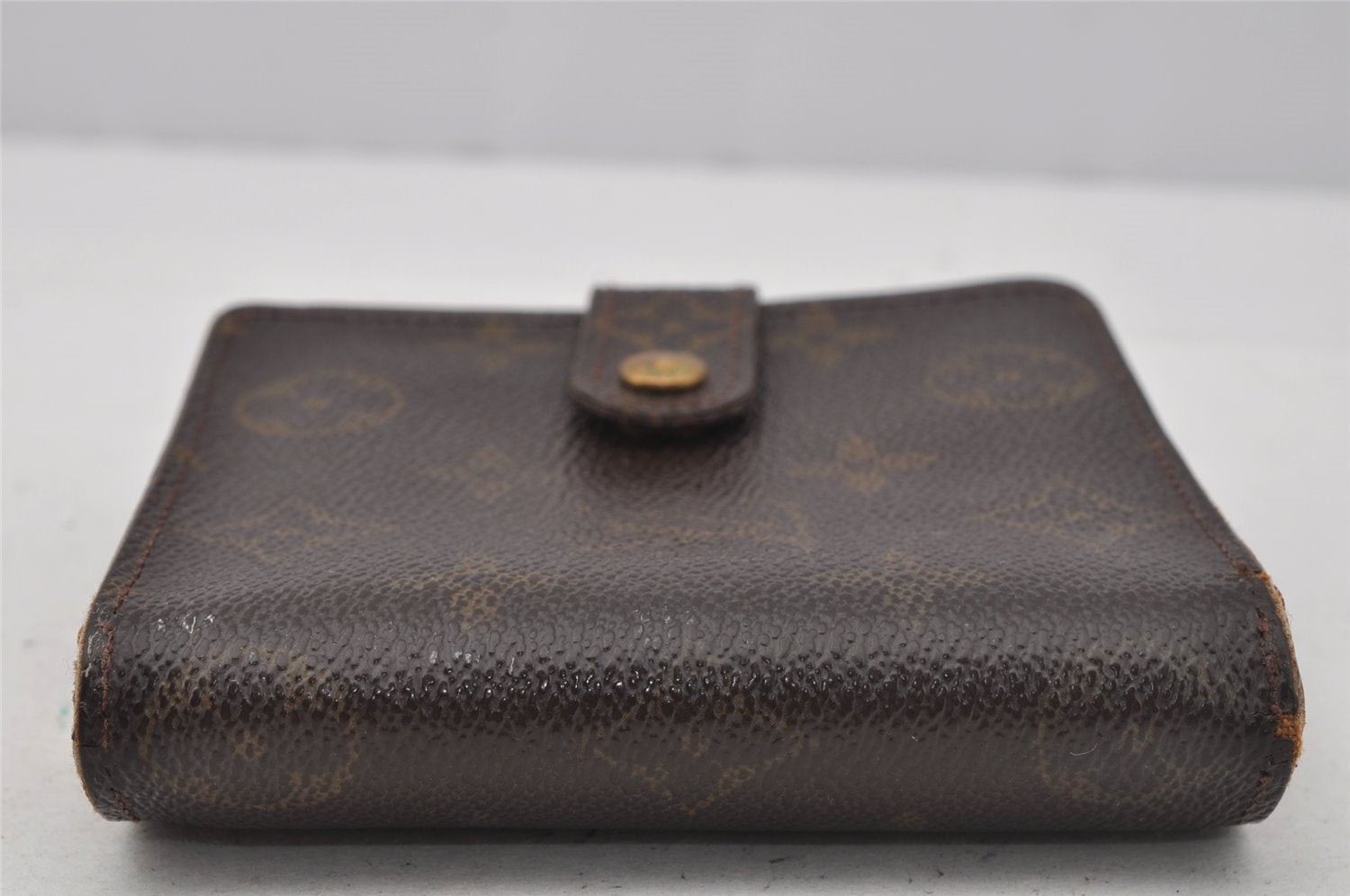 Authentic Louis Vuitton Monogram Compact Zip Bifold Wallet Purse M61667 LV 0162J