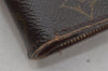 Authentic Louis Vuitton Monogram Compact Zip Bifold Wallet M61667 Junk 0163J