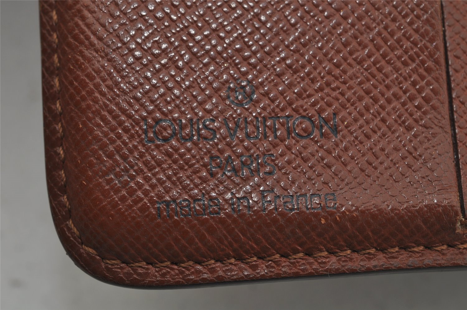 Authentic Louis Vuitton Monogram Compact Zip Bifold Wallet M61667 Junk 0163J