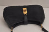 Authentic PRADA Nylon Tessuto Leather Shoulder Hand Bag Purse Black 0163K