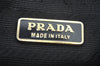 Authentic PRADA Nylon Tessuto Leather Shoulder Hand Bag Purse Black 0163K