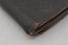 Authentic Louis Vuitton Monogram Compact Zip Bifold Wallet M61667 Junk 0164J