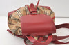 Authentic BURBERRY Nova Check Canvas Leather Backpack Beige Brown Junk 0164K