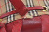 Authentic BURBERRY Nova Check Canvas Leather Backpack Beige Brown Junk 0164K