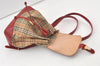 Authentic BURBERRY Nova Check Canvas Leather Backpack Beige Brown Junk 0164K