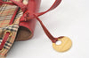 Authentic BURBERRY Nova Check Canvas Leather Backpack Beige Brown Junk 0164K