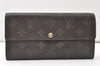 Authentic Louis Vuitton Monogram Portefeuille Sarah Purse Wallet M61734 LV 0165J