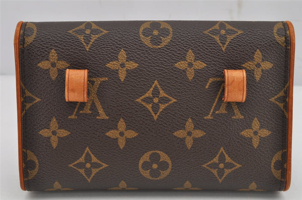 Auth Louis Vuitton Monogram Pochette Florentine Pouch Waist Bag M51855 LV 0165K